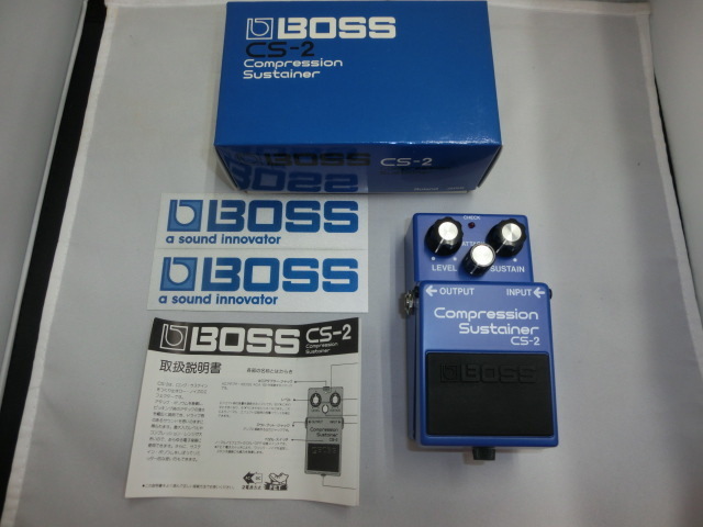 コンプレッション ボス BOSS □中古 コンプレッションサスティナー CS-2 BOSS サスティナー 日本製 CS-2 ギター