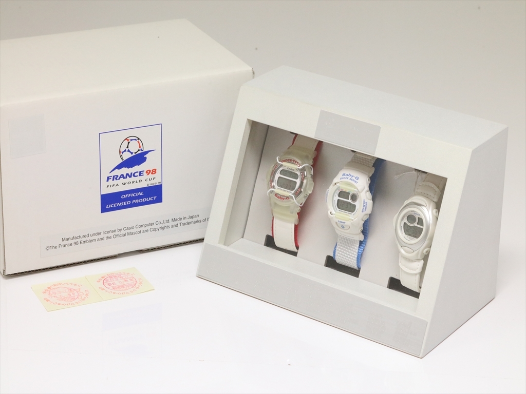 CASIO G-SHOCK フランスワールドカップ98記念 3本セット 腕時計