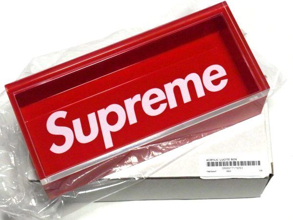 新品 16AW Supreme Lucite Box ルーサイト ボックス アクリルケース