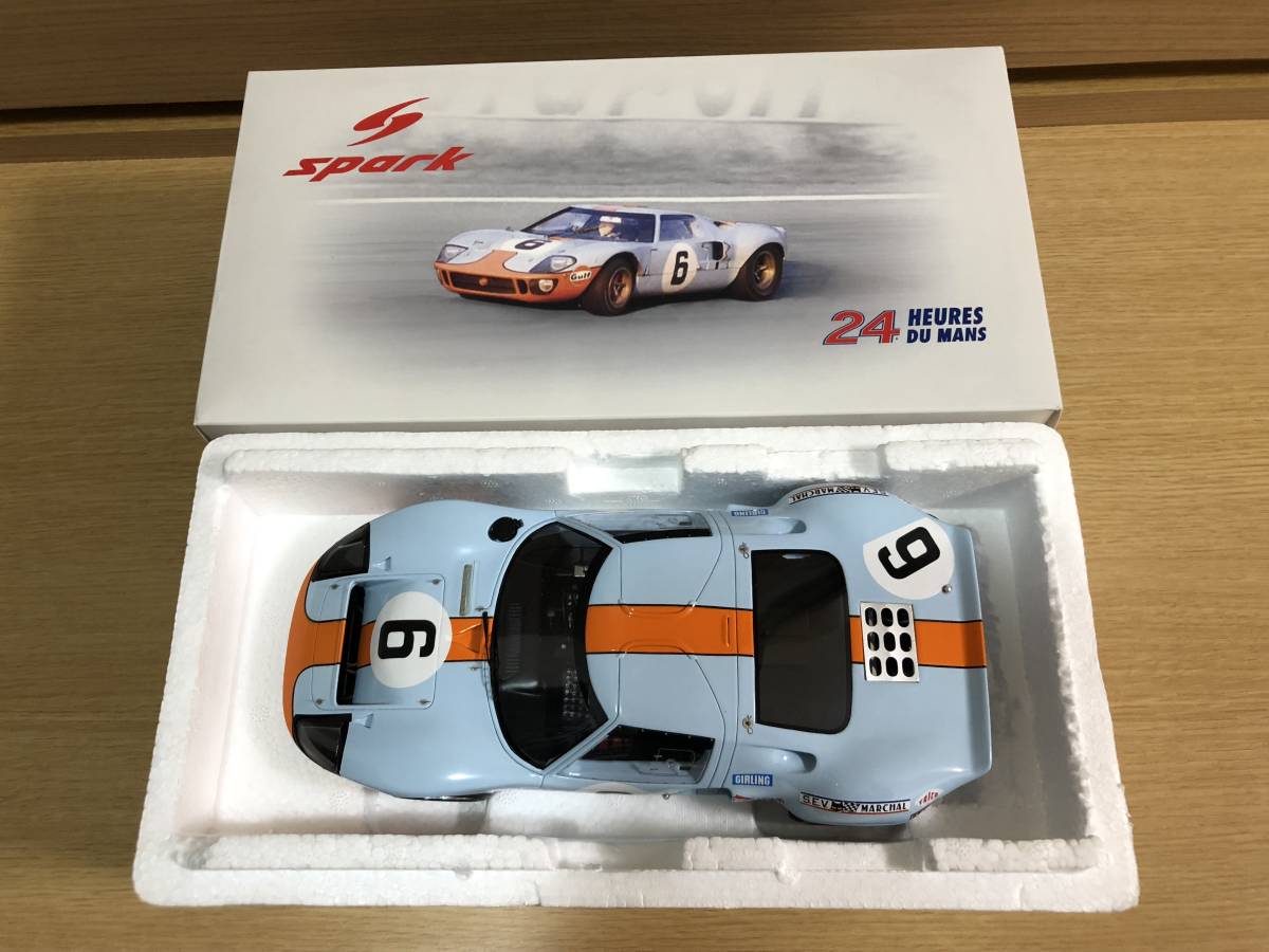 1/18 Spark スパーク フォード GT40 MkⅠ #6 1969 ル・マン24h 優勝