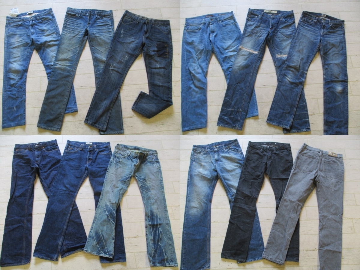 ○メンズ古着USEDデニムジーンズ福袋35枚まとめ売ベール大量セット☆87 