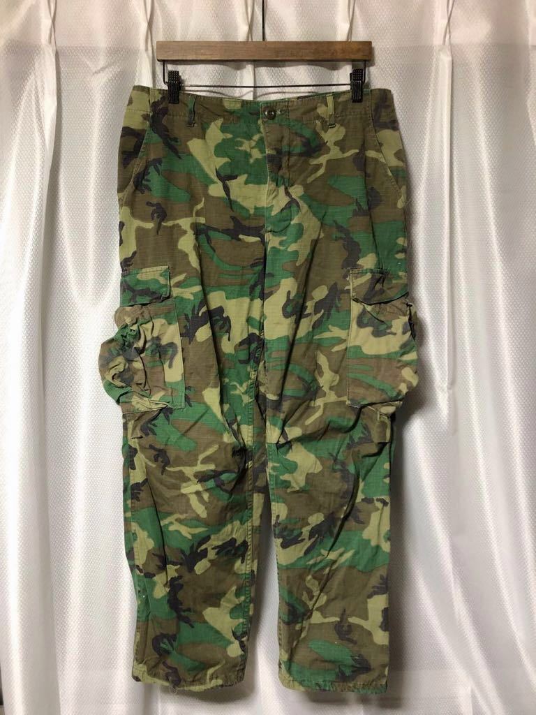 限定SALE，お買い得 70s ビンテージ 米軍 リップストップ 迷彩 カーゴ パンツ M ミリタリー リーフカモ(パンツ)｜売買されたオークション情報、yahooの商品情報をアーカイブ公開 - オークファン パンツ