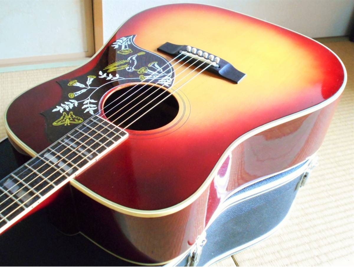 70年代パール(林楽器) Hummingbirdモデル 牛骨で完全調整済 ADJ仕様