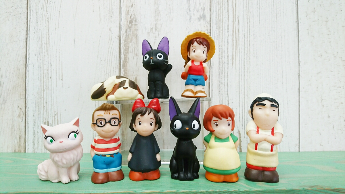 新品☆ジブリ作品【魔女の宅急便】指人形 全9種類☆キキ ジジ コンプリート