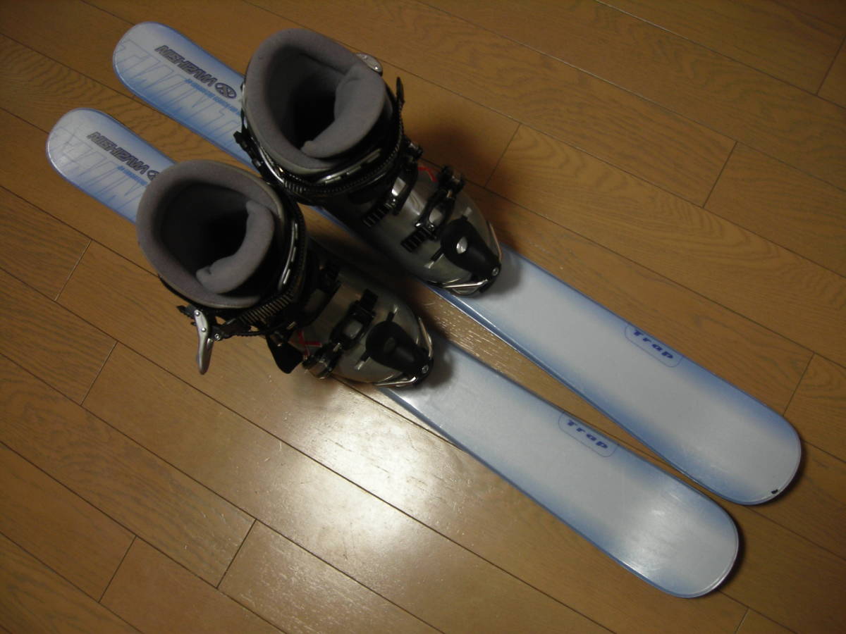 ショートスキー セット☆板/NISHIZAWA・ブーツ/GEN 25-25.5cm☆USED