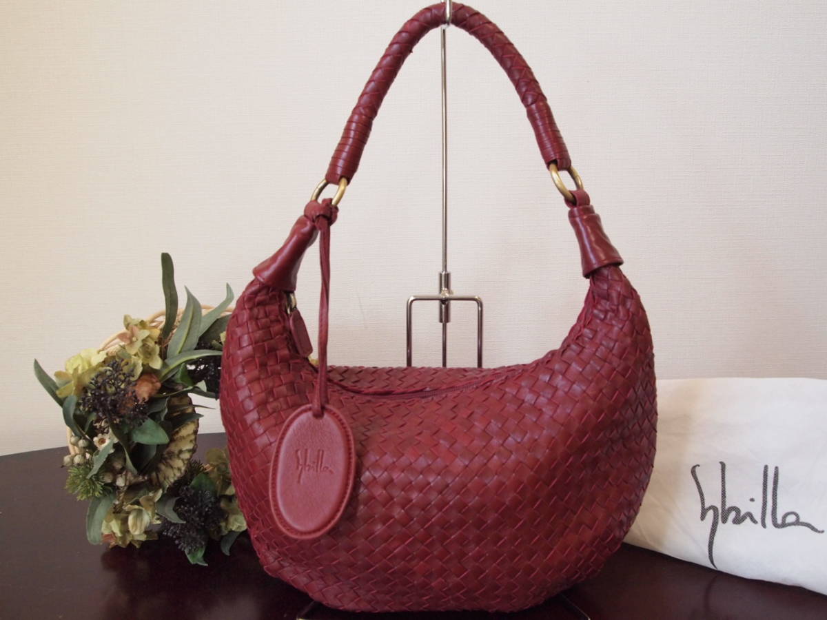 新品 sybilla シビラ 総メッシュ 柔らかイタリアレザー ラムスキン 