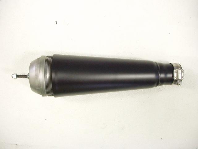 即決新品スーパートラップ3インチメガホンサイレンサ-黒　差込口内径45mm