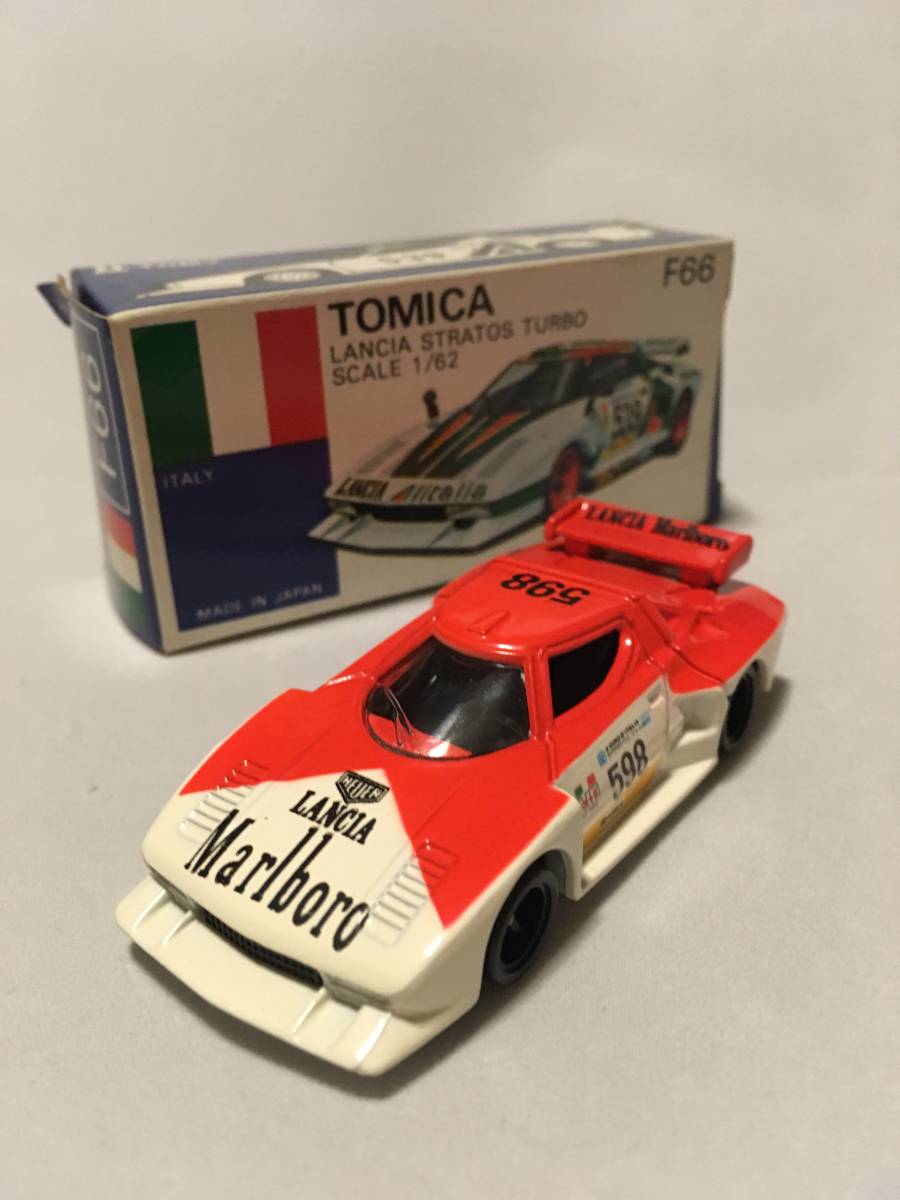 絶版輸出トミカF66-1-5ランチア・ストラトスターボマルボロ トミカ F66