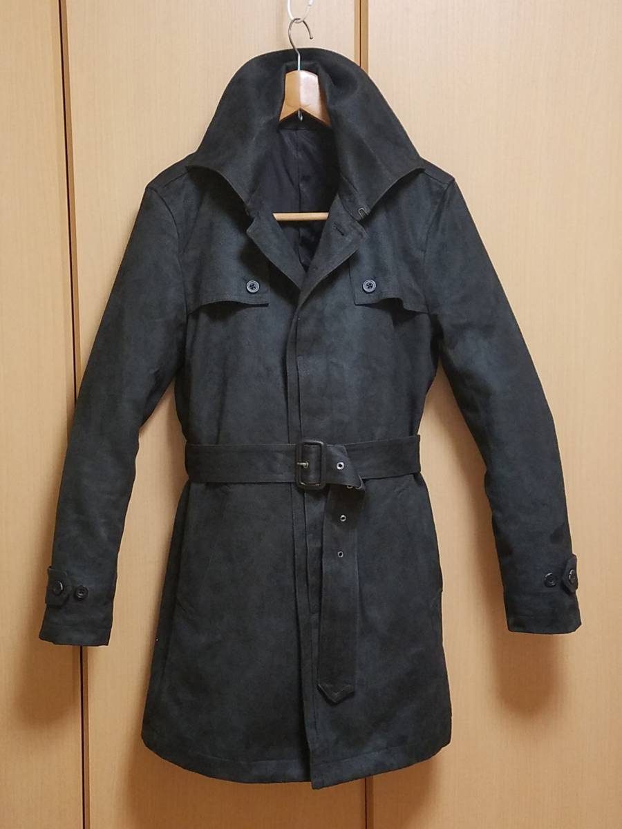 【美品】トルネードマート トレンチコート ブラック L TORNADO MART/トルネードマート(スピックインターナショナル)上質