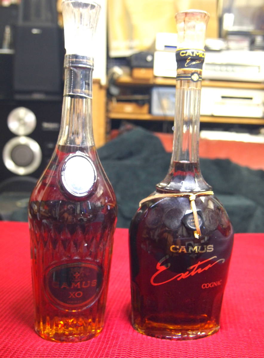 CAMUS EXTRA コニャック　古酒 CAMUS・EXTRAとカミュXO/COGNAC・未開封の古酒です！！の2本
