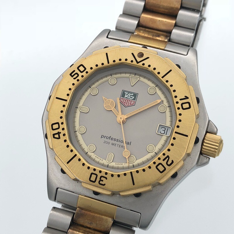【新品電池交換済】TAG HEUER プロフェッショナル 腕時計 934.213 電池交換済 TAGHEUER タグホイヤー プロフェッショナル 200m 934.213