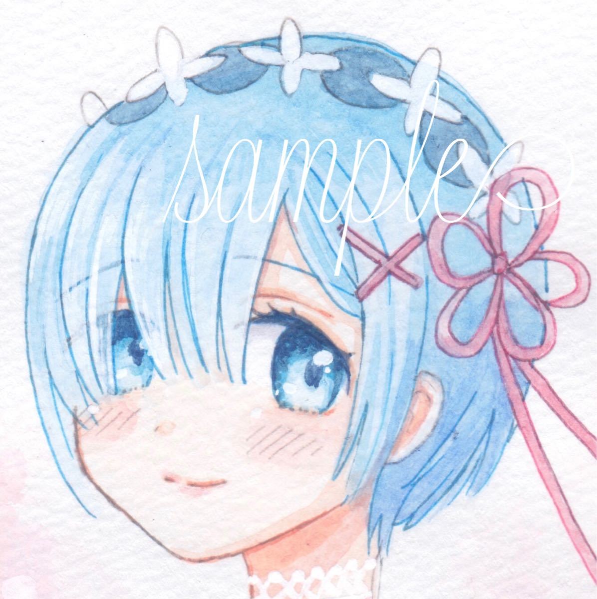 Re ゼロから始める異世界生活 レム リゼロ 手描きイラスト 最大53 Offクーポン 手描きイラスト