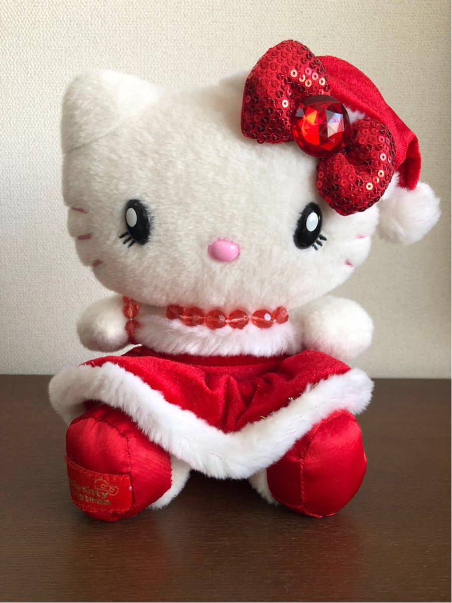 サンリオ 希少 ハローキティ サンタ きぐるみ ぬいぐるみ タグ付き