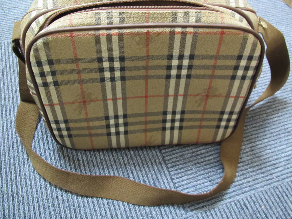 BURBERRY バーバリー ノバチェック チェック ショルダーバッグダーク 