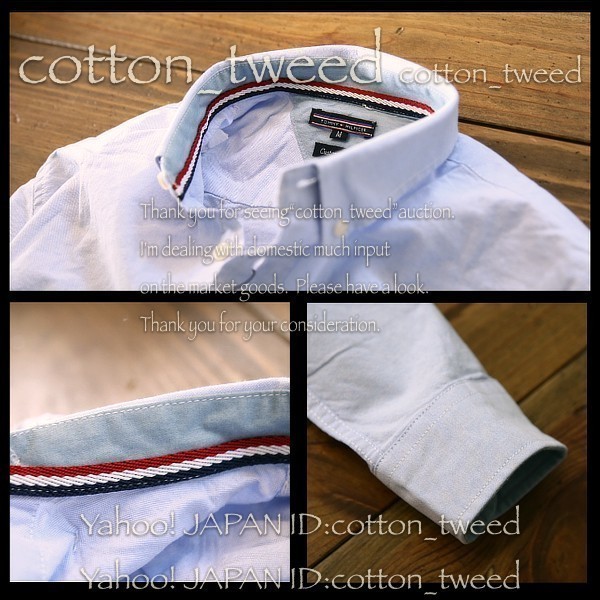 新品*トミーヒルフィガーTOMMY HILFIGER ボタンダウン シャツ S サックス■レターパック510円 ゆうパック980円[同梱可] トミー ヒルフィガー TOMMY QUILTED NYLON ZOZOTOWN