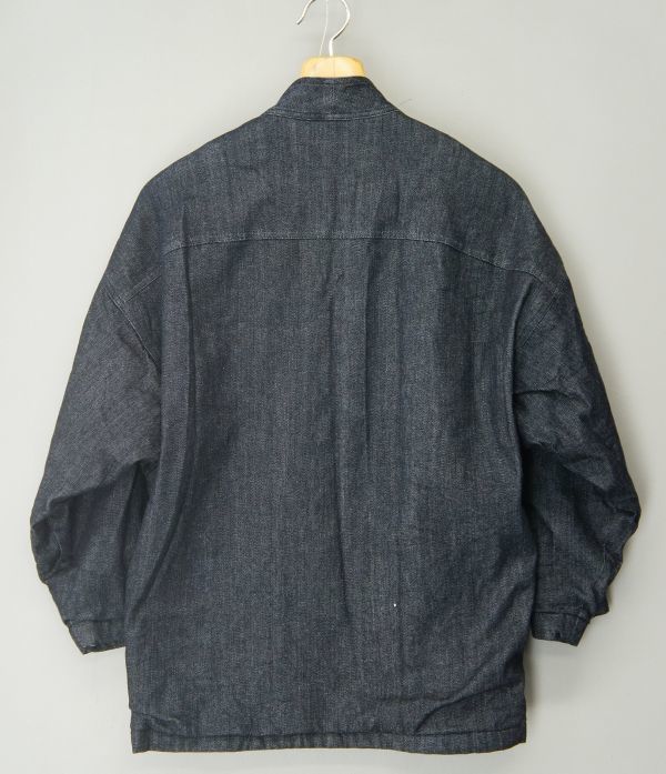 J2346老舗*坂本デニム*江戸黒染めデニム・寛ぎ羽織Size M（メンズ 