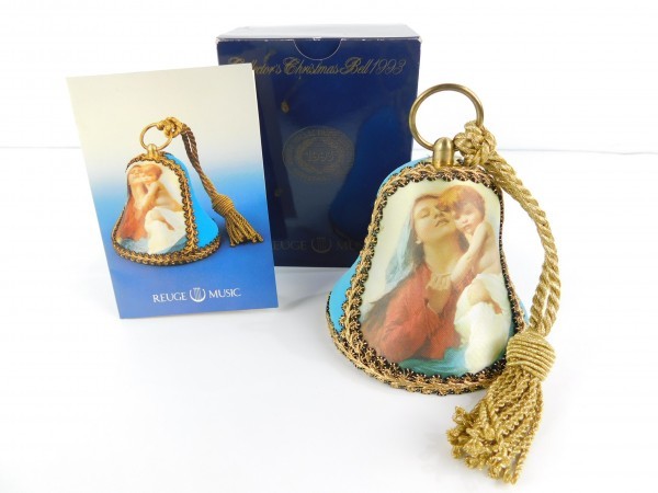 【1スタ】REUGE MUSIC リュージュミュージック Collector's Christmas Bell 1993 コレクターズクリスマスベル オルゴール アンティーク
