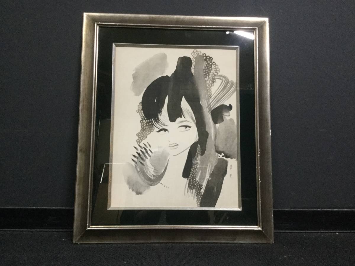 送料無料，得価 東郷青児 油彩画 女性 工藝 額装(人物画)｜売買されたオークション情報、yahooの商品情報をアーカイブ公開 - オークファン 人物画
