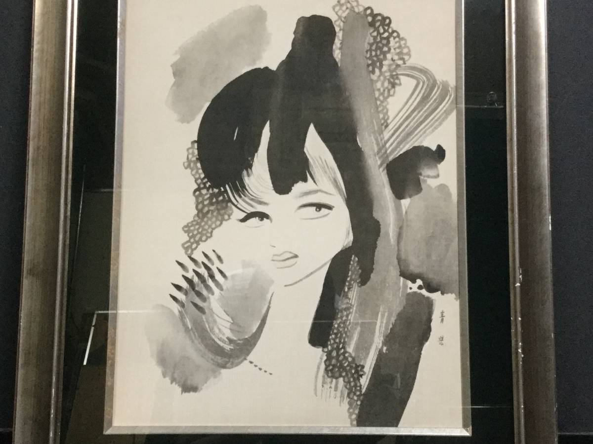○東郷青児○油彩画○女性○工藝○額装○ 赤字超特価，低価 【公式通販】