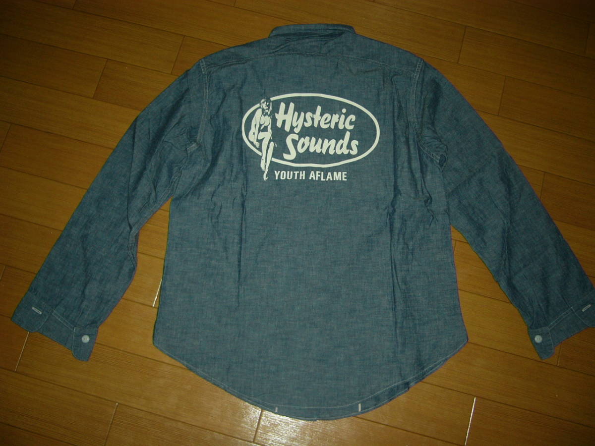 新品 HYSTERIC GLAMOUR × BIG YANK デニム ワークシャツ M / ヒステリックグラマー 定価32000円