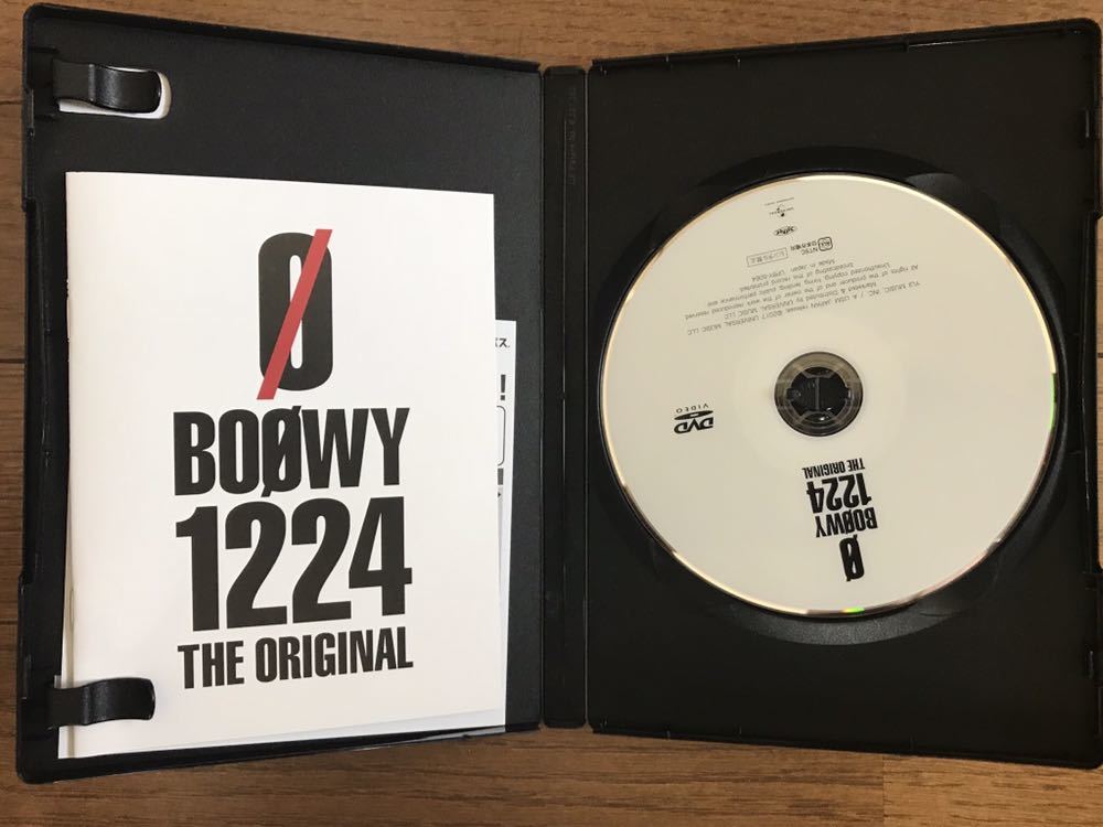 BOOWY DVD 1224 -THE ORIGINAL- 【公式通販】