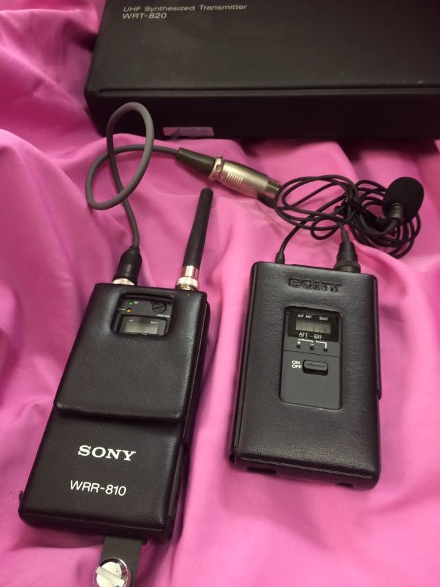 SONY B帯ワイヤレスマイク WRT-820 WRR-810セット中古品