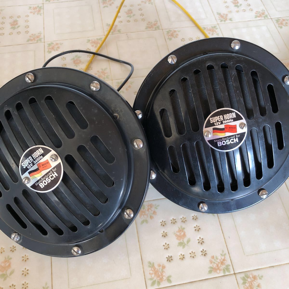 中古】BOSCH 12V スーパーホーン ベンツホーン レトロ 中古】BOSCH 12V スーパーホーン ベンツホーン レトロ
