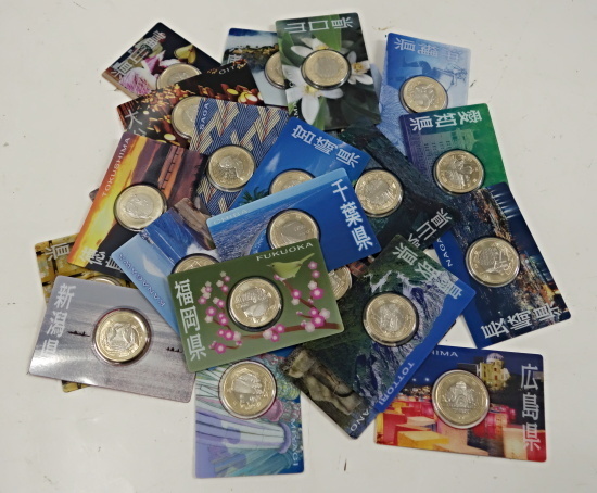 数量限定，爆買い おたからや 地方自治60年500円バイカラー クラッド貨幣 計24点 1円 C10/31-13(平成)｜売買されたオークション情報、yahooの商品情報をアーカイブ公開 - オークファン 記念硬貨