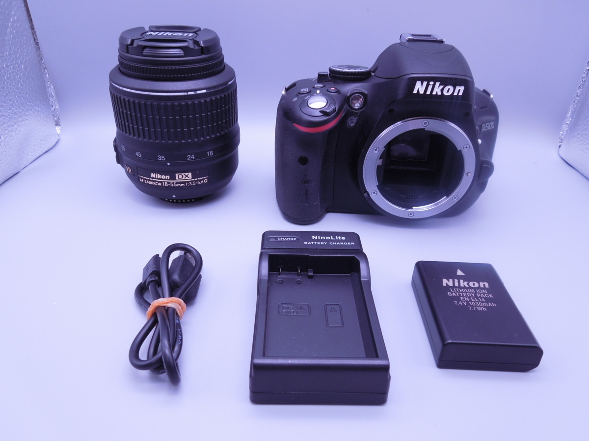 本物保証，人気 Nikon ニコン デジタル一眼レフ D5100 18-55VR レンズキット 1620万画素(ニコン)｜売買されたオークション情報、yahooの商品情報をアーカイブ公開 - オークファン ニコン