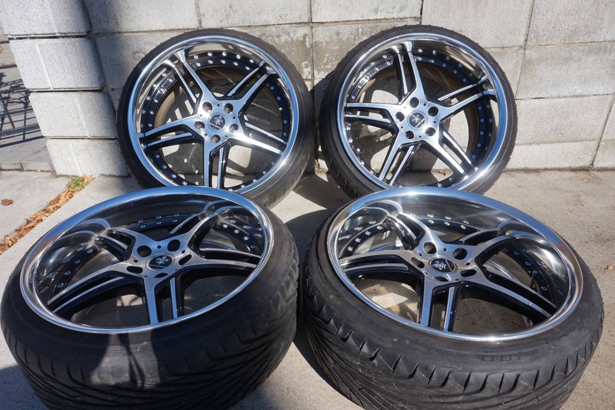 ★深リム★美品 WORK ワーク デュランダル DD5.2 PCD114.3 9.5J 10J アルファード ヴェルファイア　クラウン　VIPカー  などに