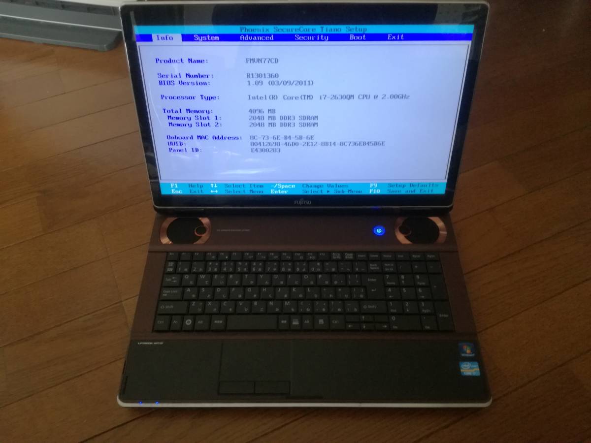 LIFEBOOK FUJITSU NH77⁄CD i7 Core 富士通 FMVN77CD NH77⁄CD SSD 