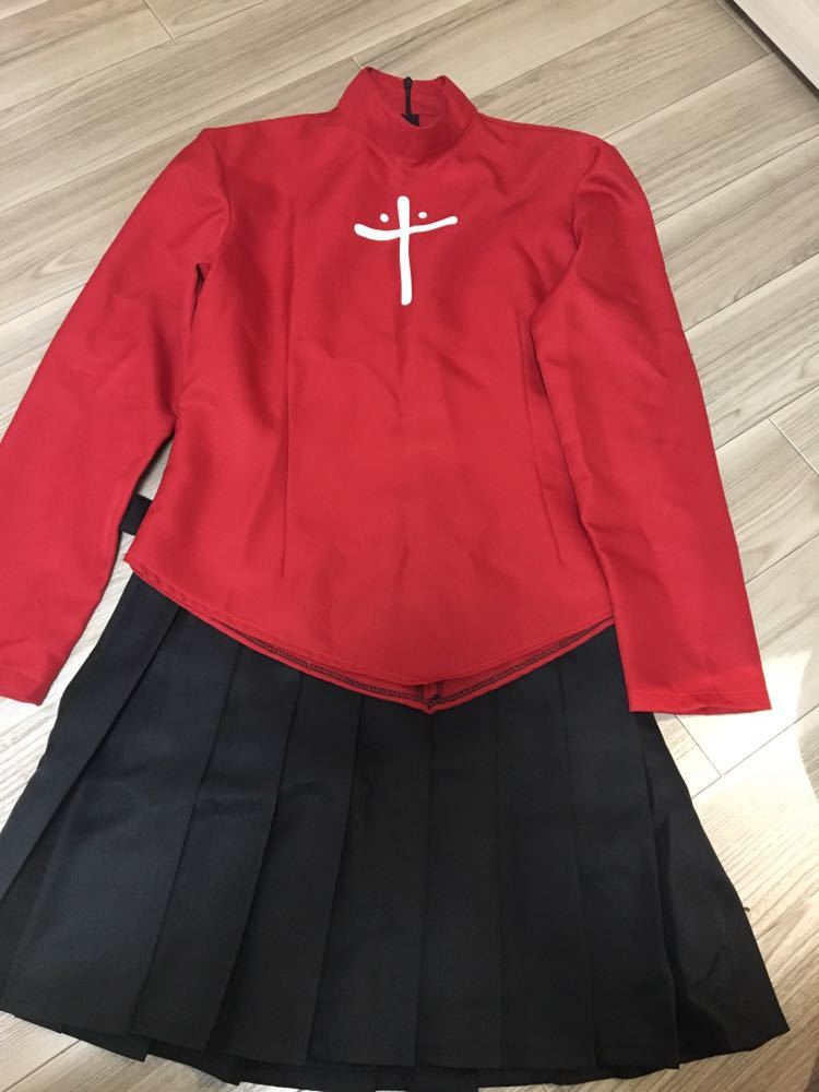Fate☆遠坂凛☆コスプレ衣装、ウィッグ付き☆Ｌサイズ