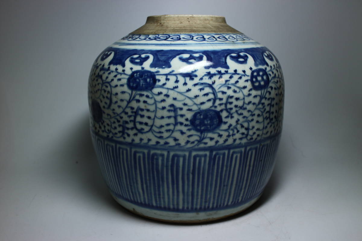 驚きの破格値，大人気】 中国古玩 唐物 【清朝期 青花古染付花