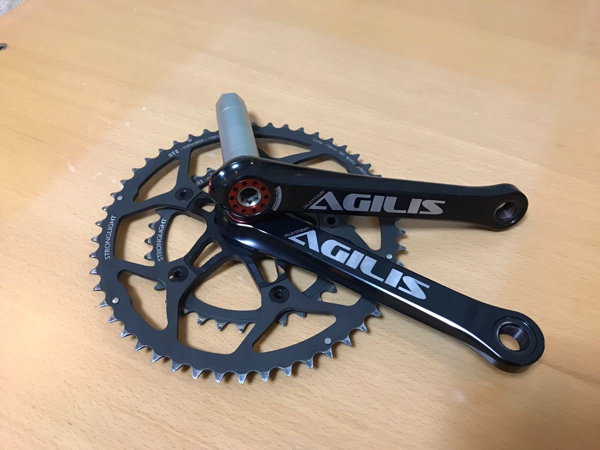 名品。ローター(ROTOR) 軽量クランク AGILIS 最初のオリジナルのもので
