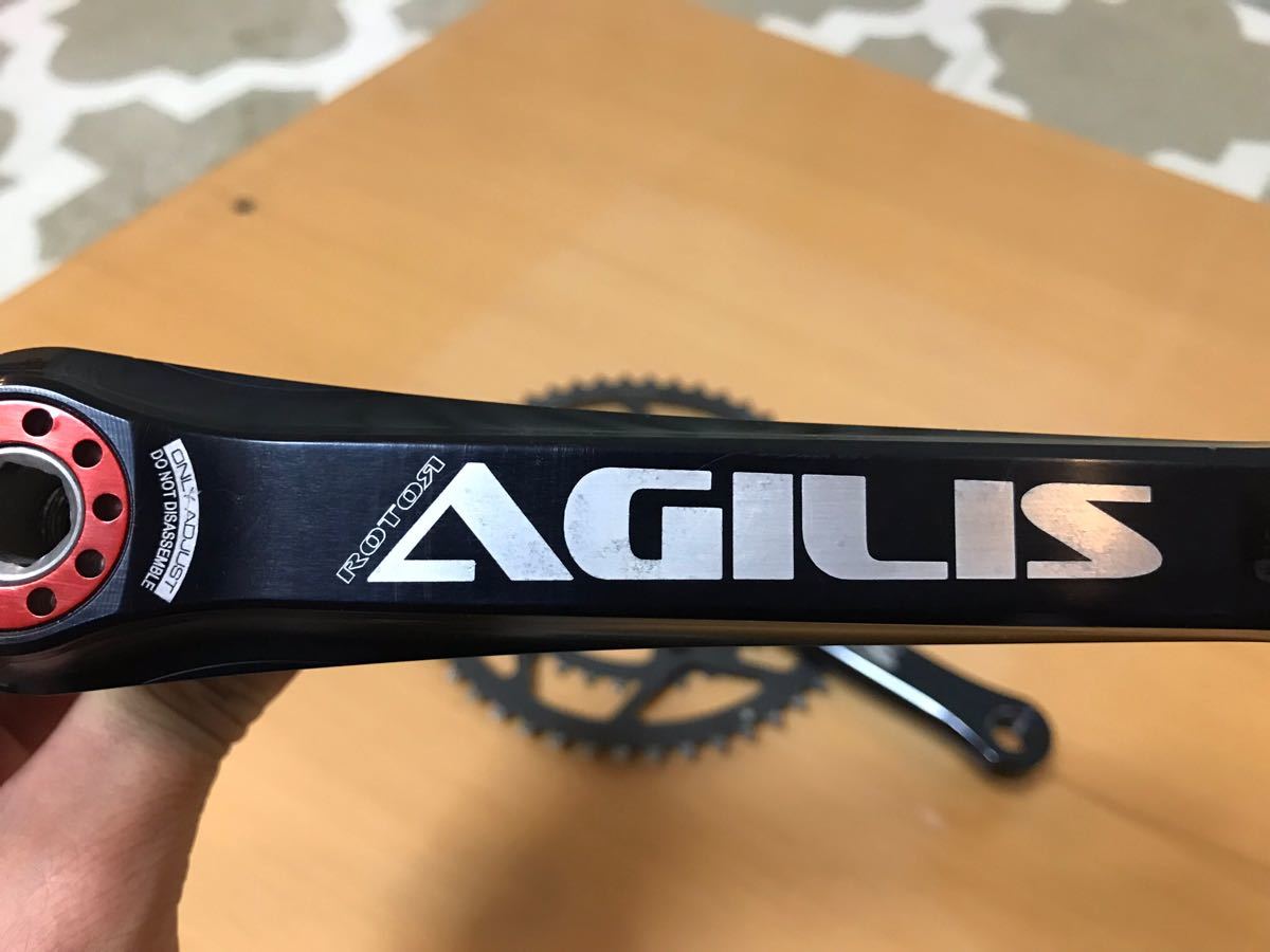 名品。ローター(ROTOR) 軽量クランク AGILIS 最初のオリジナルのもので