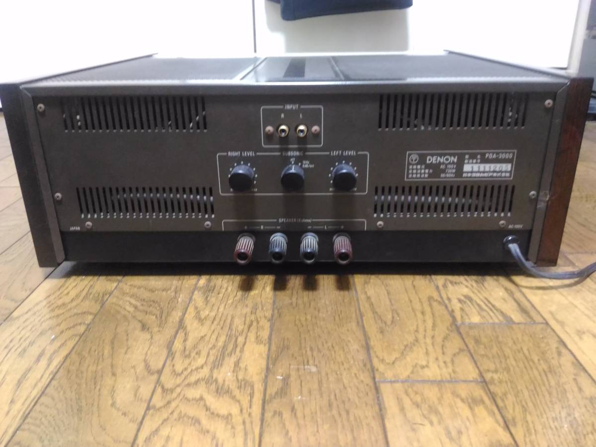 DENONパワーアンプ POA3000完動品の出品になります。 【公式通販】