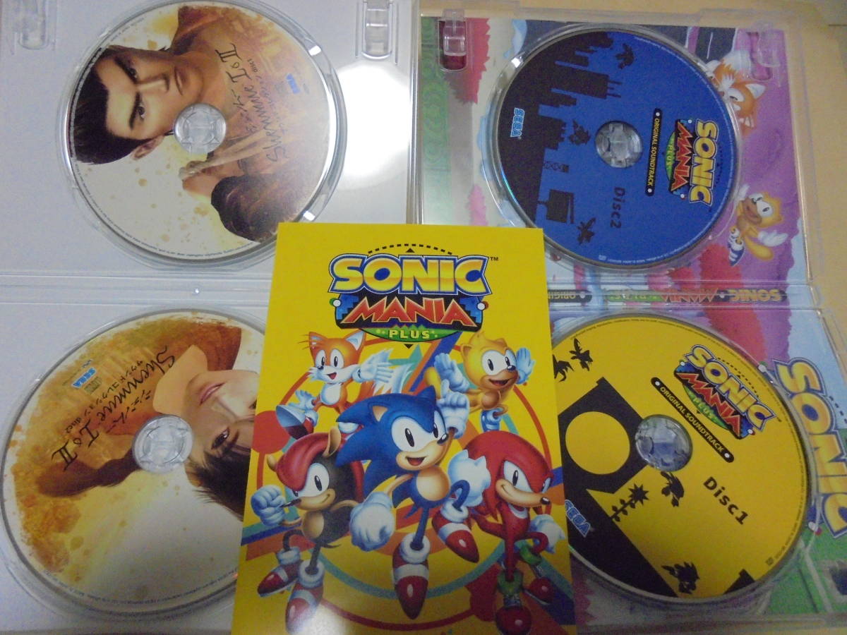 送料込　「シェンムー I&II」サウンドコレクション (CD2枚組/全40曲)　SONIC MANIA PLUS Original Sound Track (CD2枚組)　ソニックマニア
