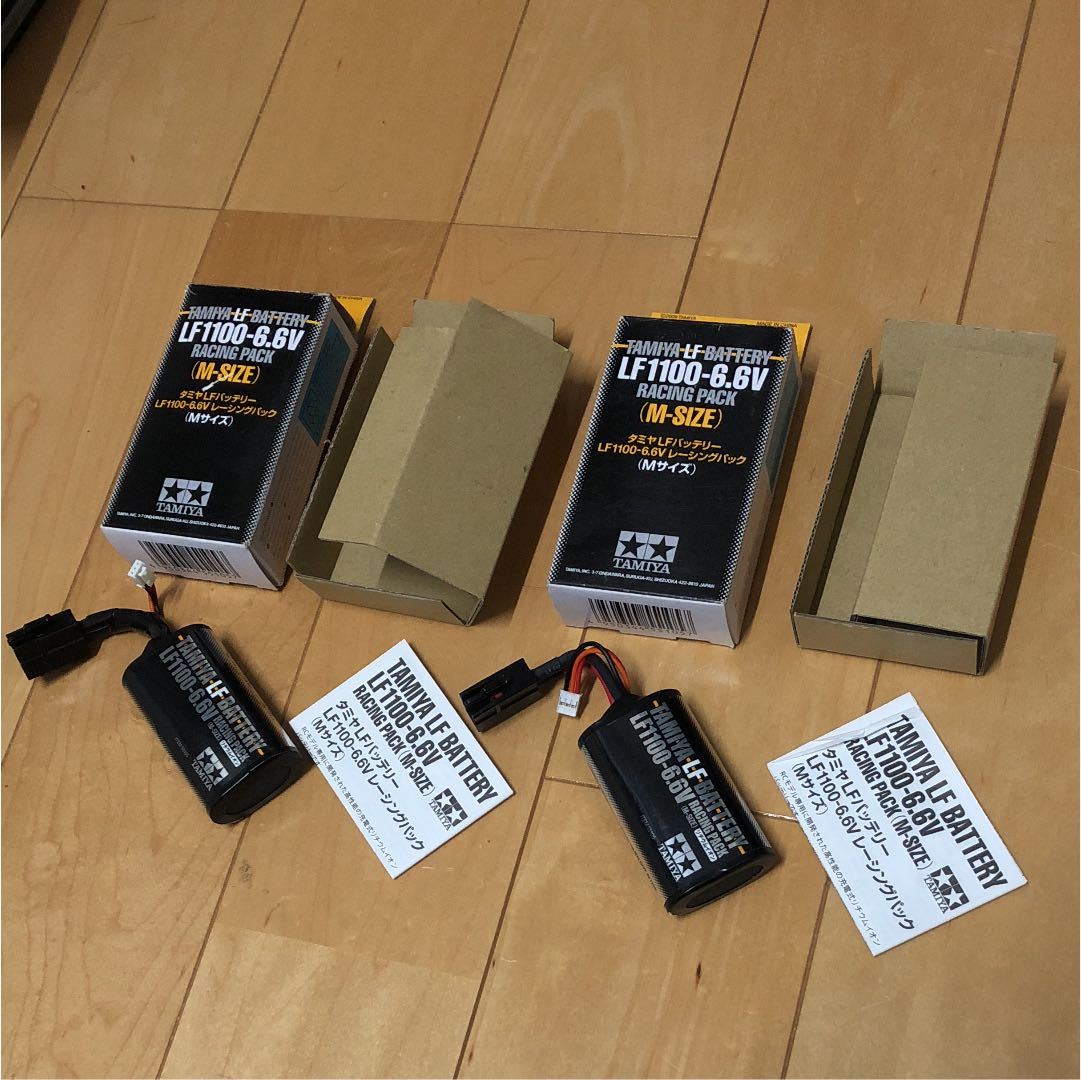 美品 タミヤ　LFバッテリー　LF1100-6.6v　レーシングパックMサイズ lf1100 ラジコン バッテリー