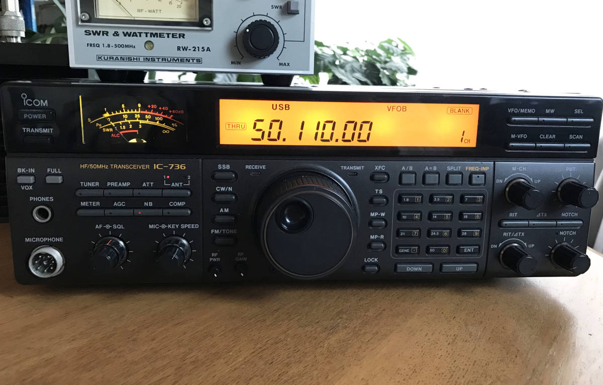 ICOM IC-736 50Mhz100W CWフィルター付き ICOM HF⁄50MHz Yahoo
