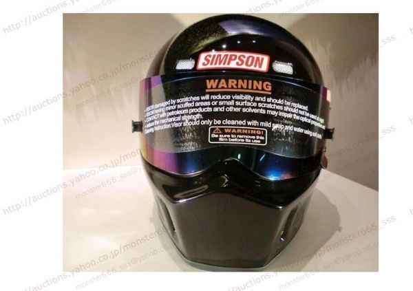 シンプソン旧習 ヘルメット！ SIMPSON風 フルフェイスヘルメット 装飾