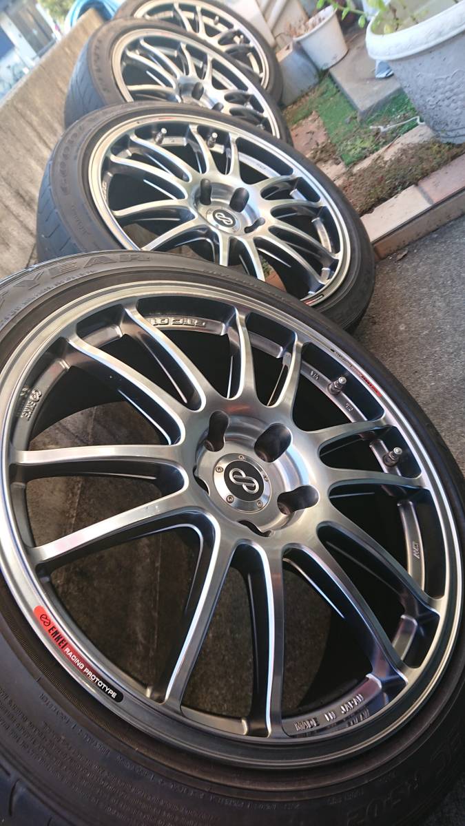 格安☆エンケイ軽量ホイールGTC01 プリウスα 18インチ タイヤ 