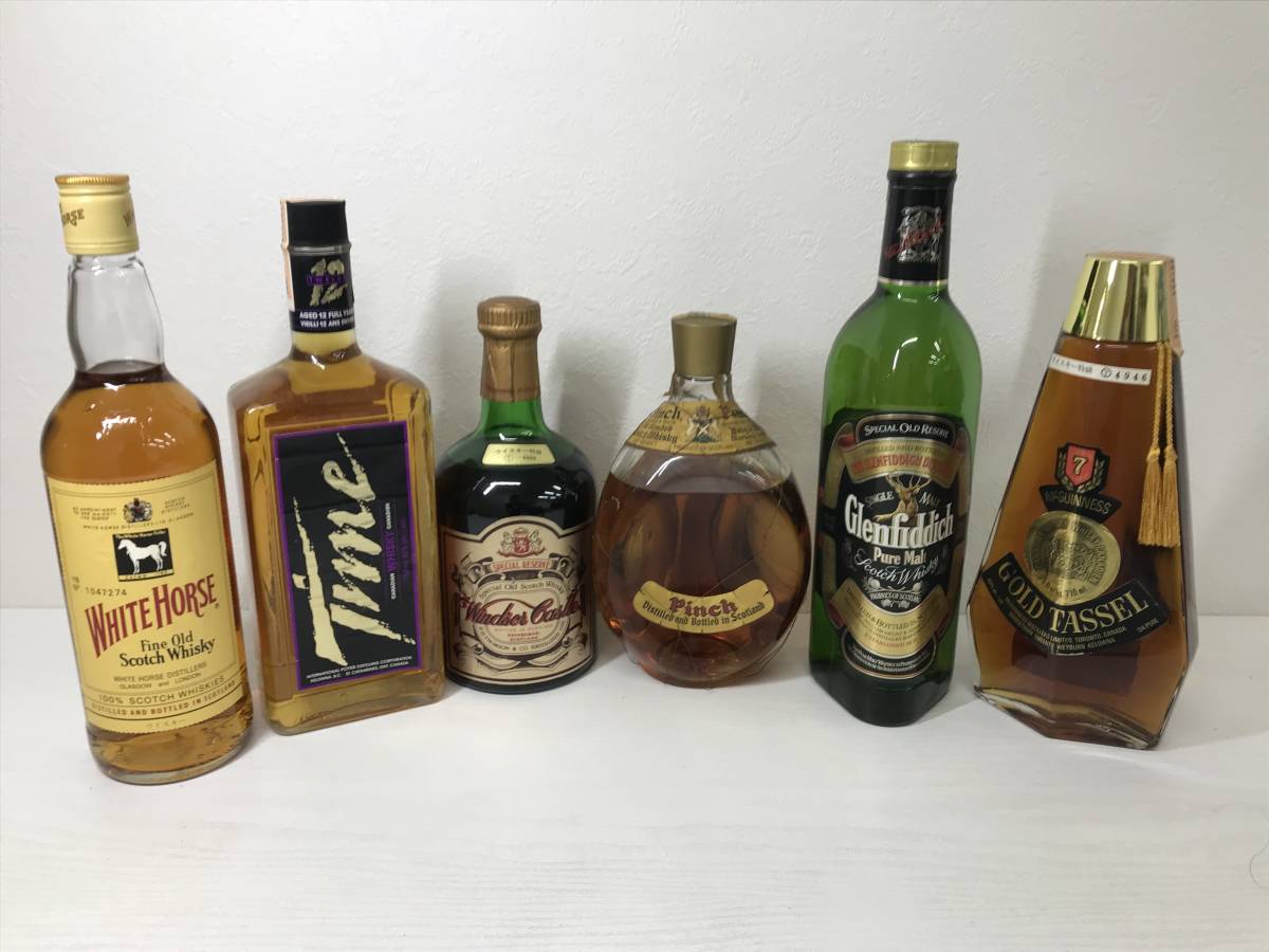未開栓 洋酒 ウイスキー まとめて6本 古酒 未開栓洋酒ウイスキーまとめ