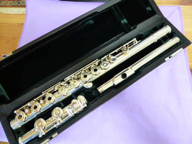 パール 総銀製フルート カンタービレ 頭部管Forte☆中古美品 Pearl