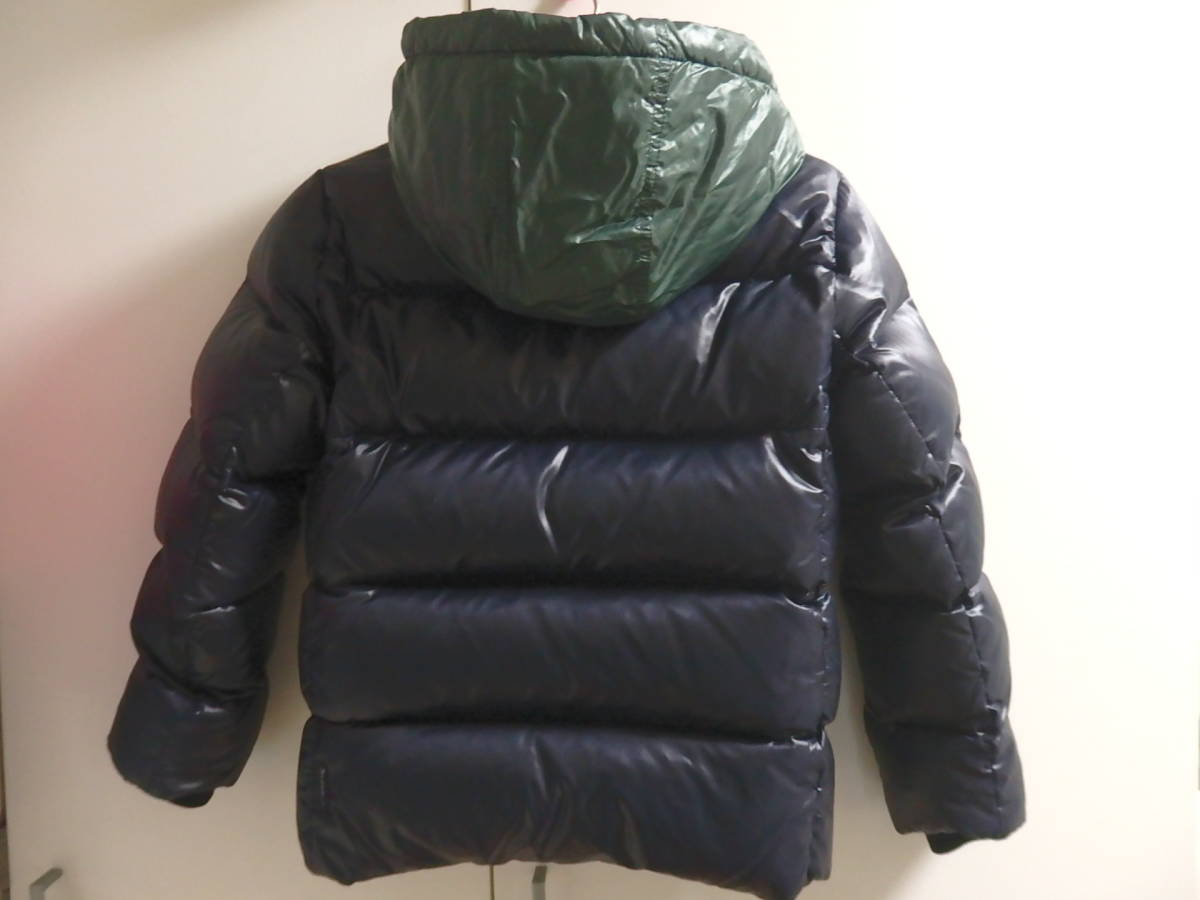 ARMANI JUNIOR アルマーニ ジュニア ダウンジャケット ネイビー×カーキ 