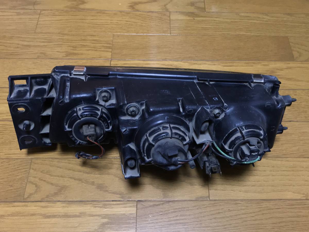 売り切り S13 3連プロジェクター ヘッドライト 日産 純正 左右セット 