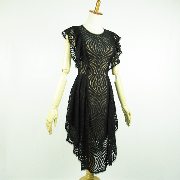 905☆売切り☆美品 BCBG MAXARIA 総レース ワンピース ドレス 0 BCBG