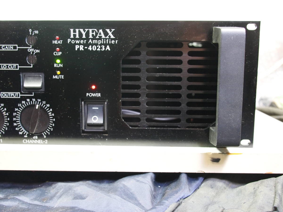 HYFAX PR-4023A 不二音響 ハイファックス パワーアンプ 動作品 【公式