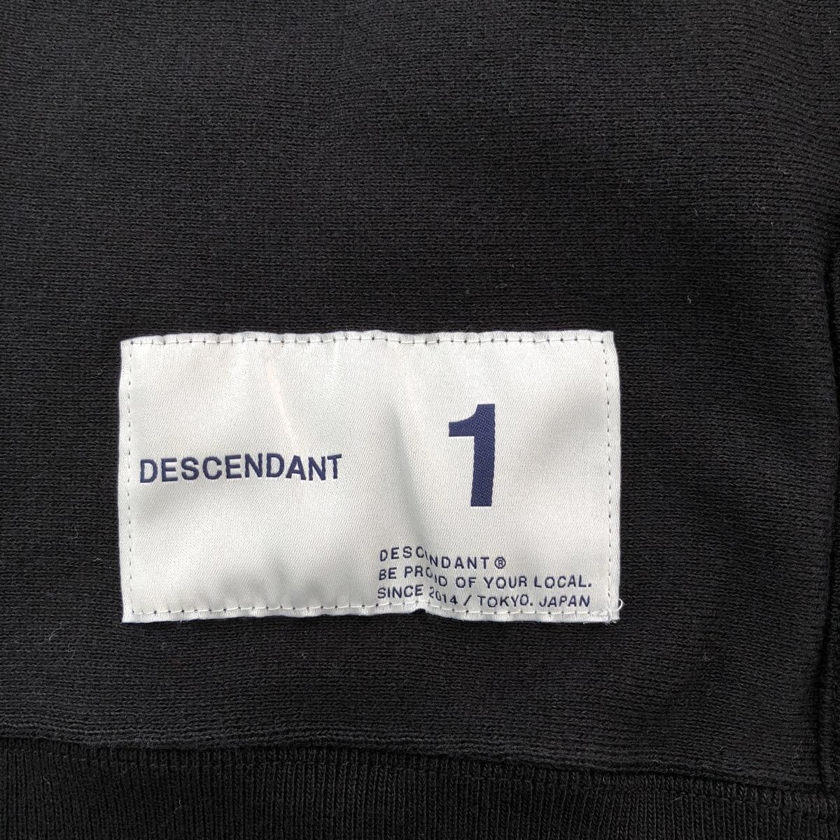 descendant /TEAM HOODED SWEATSHIRT /ディセンダント/フーディ/BLACK/黒/サイズ①/(182ATDS-CSM17)
