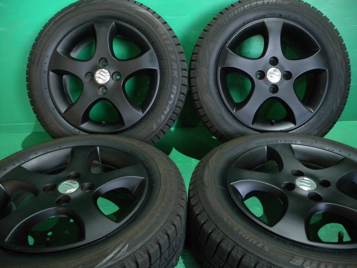 A1146 送料込 175/65R15 スタッドレスタイヤホイール 4本セット スズキ純正 イグニス スイフト バレーノ