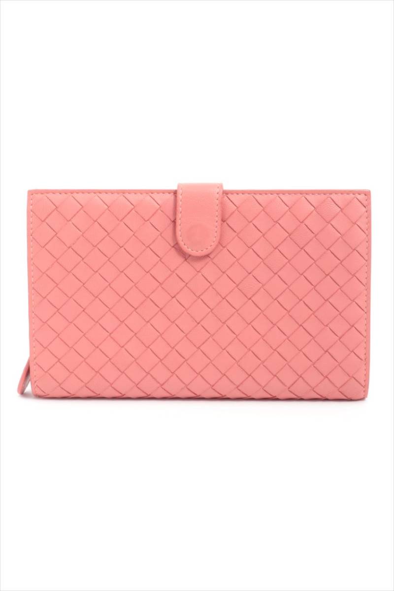 ボッテガヴェネタ BOTTEGA VENETA イントレチャート 二つ折り 長財布 